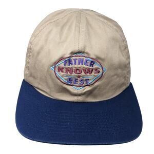 Father/Mother Knows Best Baseball Cap Multicolor One Size Reversible Shoebox
